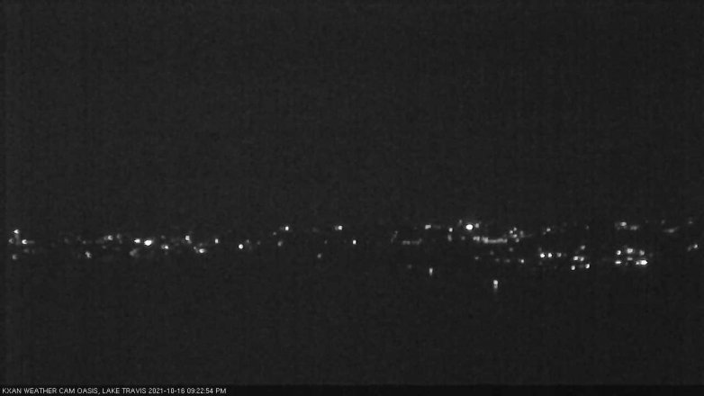 Lake Travis webcam, October 16, 2021 9:25 PM CT