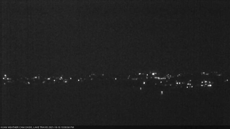 Lake Travis webcam, October 16, 2021 10:00 PM CT
