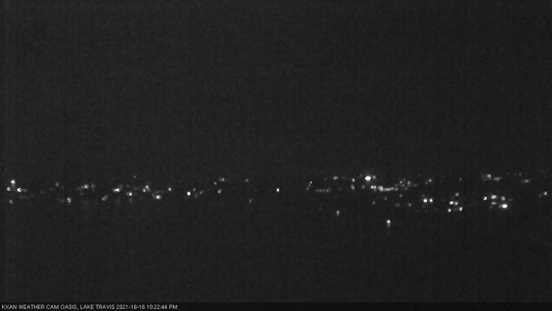 Lake Travis webcam, October 16, 2021 10:25 PM CT