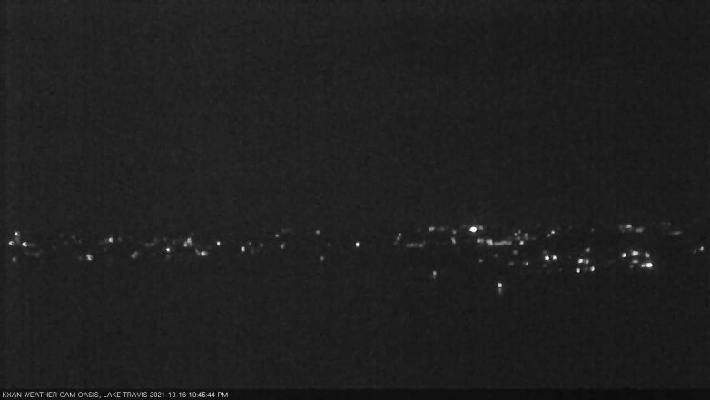 Lake Travis webcam, October 16, 2021 10:45 PM CT