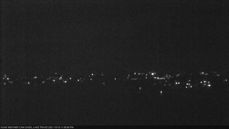 Lake Travis webcam, October 16, 2021 11:00 PM CT