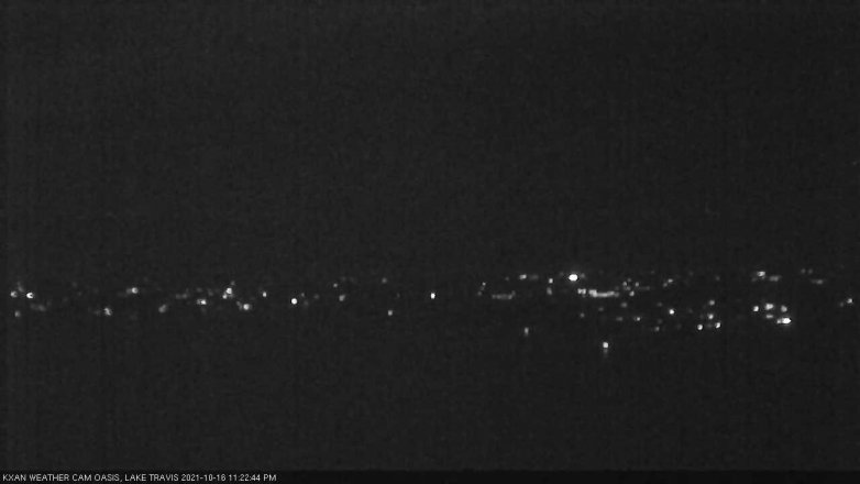 Lake Travis webcam, October 16, 2021 11:25 PM CT