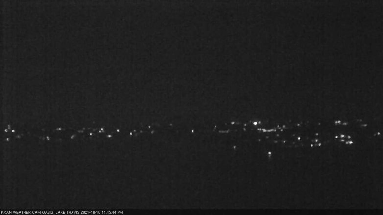 Lake Travis webcam, October 16, 2021 11:45 PM CT