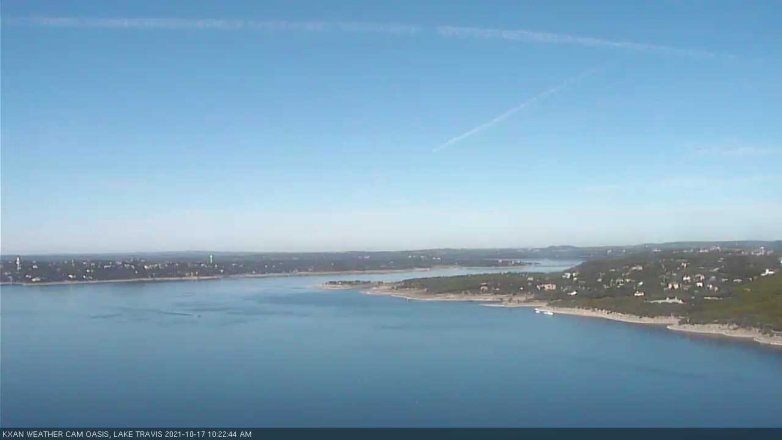 Lake Travis webcam, October 17, 2021 10:25 AM CT