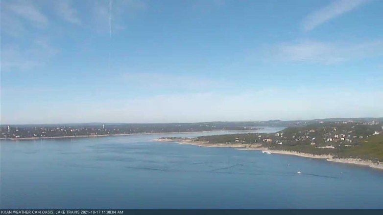 Lake Travis webcam, October 17, 2021 11:00 AM CT