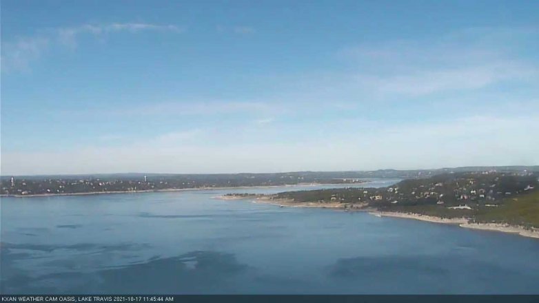 Lake Travis webcam, October 17, 2021 11:45 AM CT