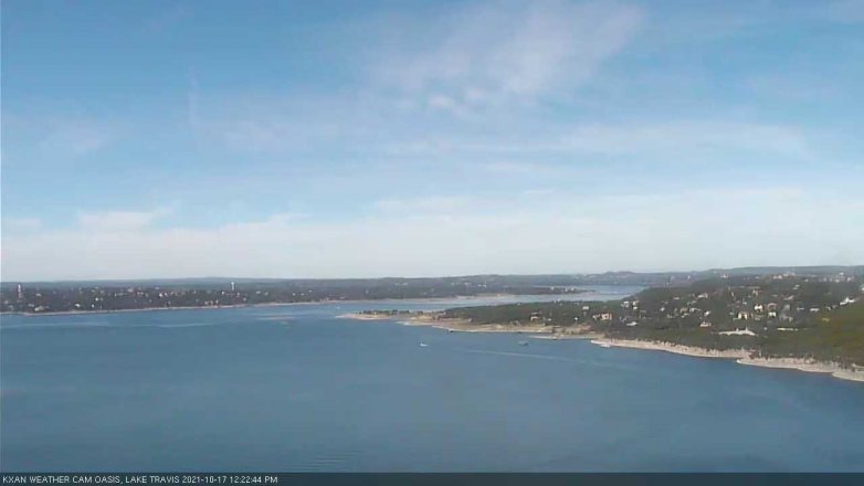 Lake Travis webcam, October 17, 2021 12:25 PM CT