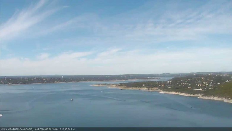 Lake Travis webcam, October 17, 2021 12:45 PM CT