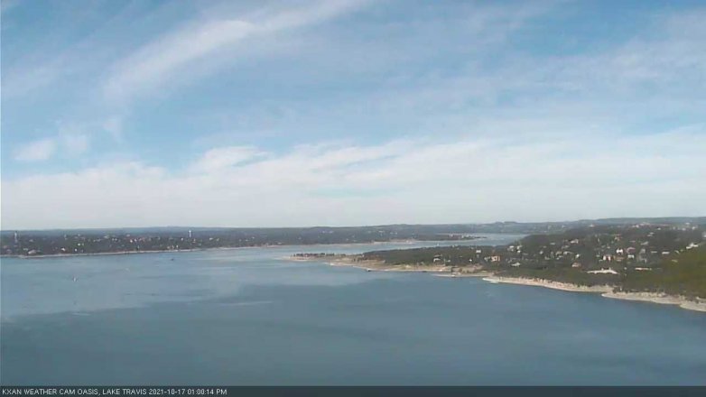 Lake Travis webcam, October 17, 2021 1:00 PM CT