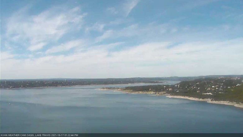 Lake Travis webcam, October 17, 2021 1:25 PM CT