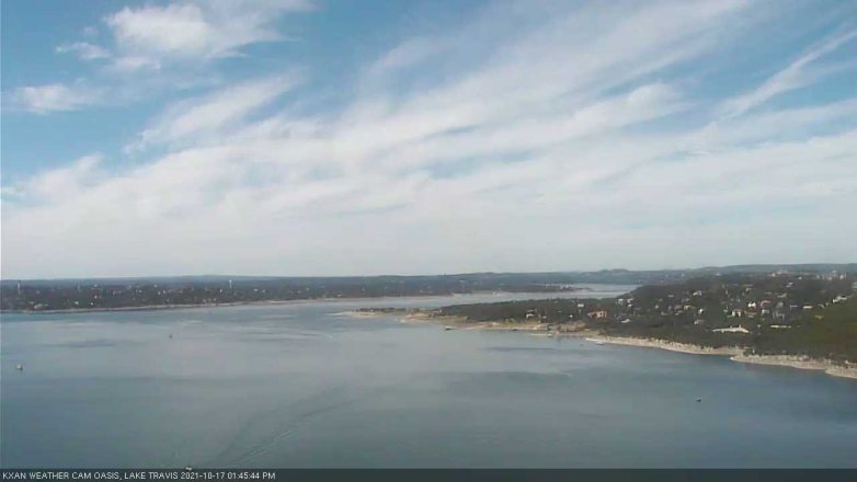 Lake Travis webcam, October 17, 2021 1:45 PM CT