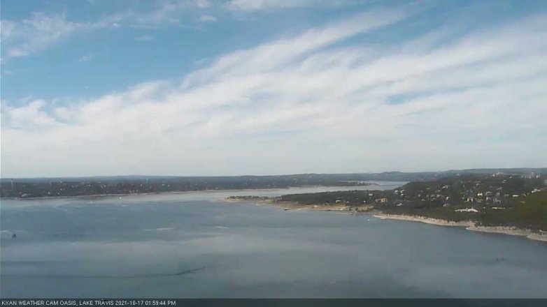 Lake Travis webcam, October 17, 2021 2:00 PM CT