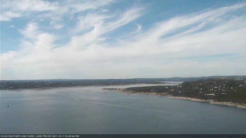 Lake Travis webcam, October 17, 2021 2:45 PM CT