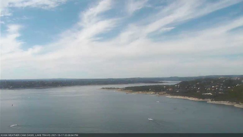 Lake Travis webcam, October 17, 2021 3:00 PM CT