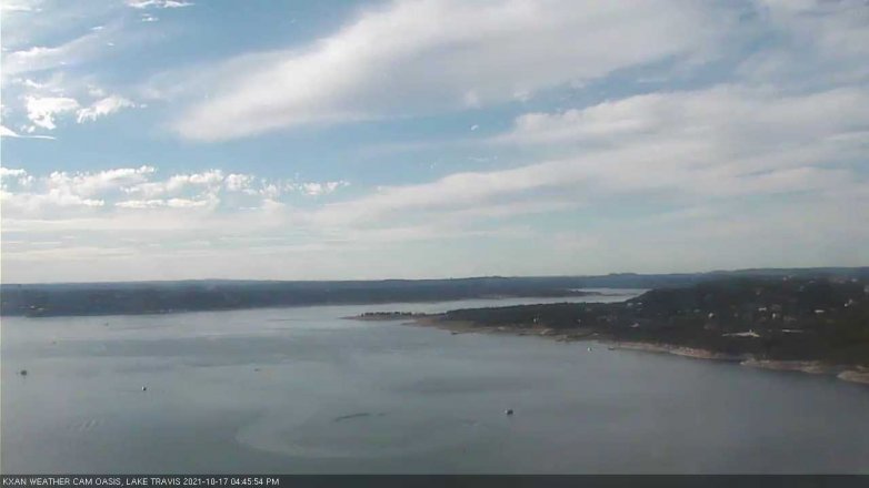 Lake Travis webcam, October 17, 2021 4:45 PM CT