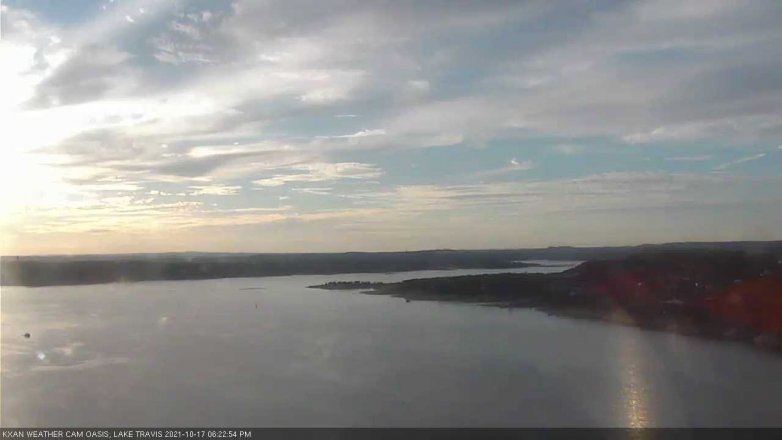 Lake Travis webcam, October 17, 2021 6:25 PM CT