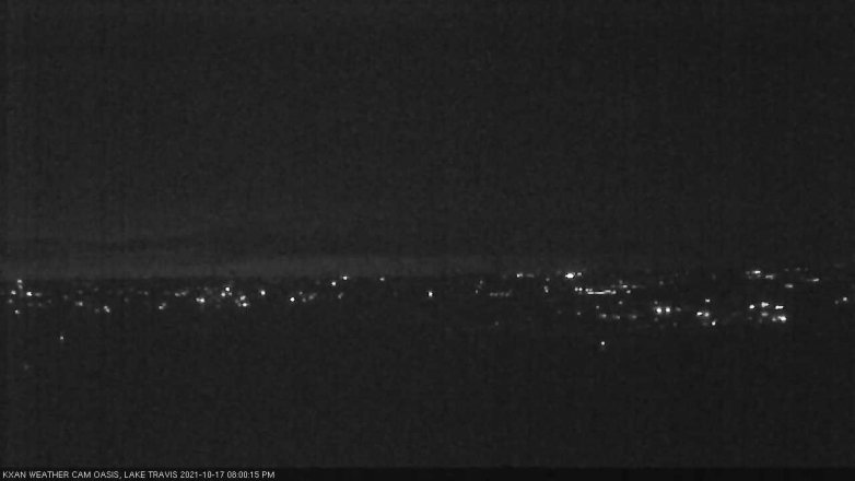 Lake Travis webcam, October 17, 2021 8:00 PM CT