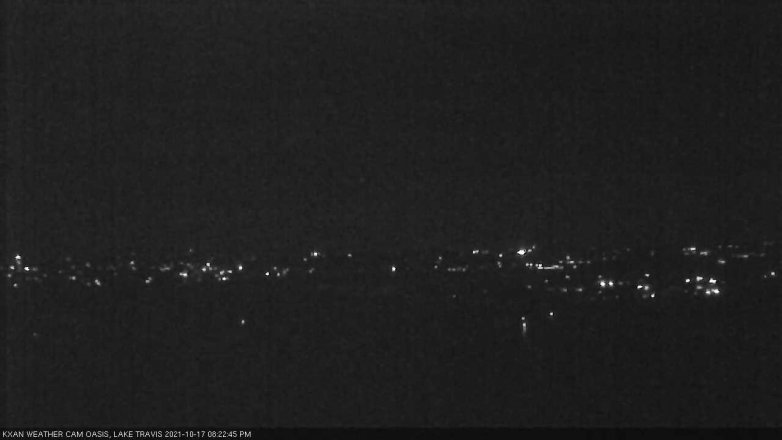 Lake Travis webcam, October 17, 2021 8:25 PM CT