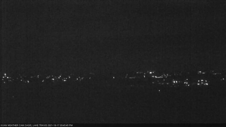 Lake Travis webcam, October 17, 2021 9:45 PM CT