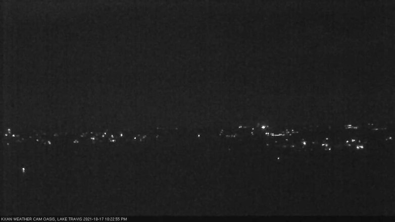 Lake Travis webcam, October 17, 2021 10:25 PM CT
