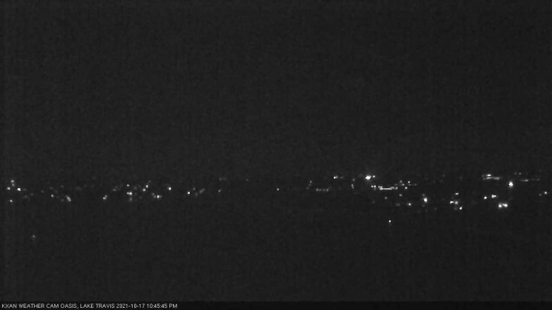 Lake Travis webcam, October 17, 2021 10:45 PM CT
