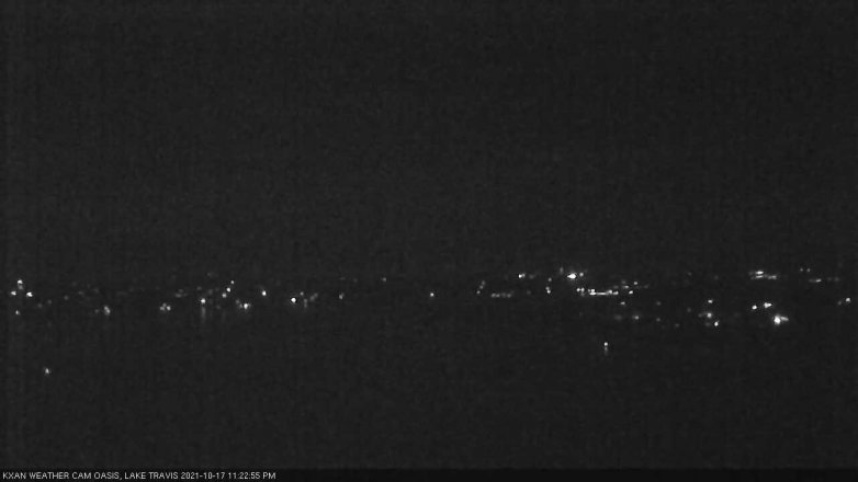 Lake Travis webcam, October 17, 2021 11:25 PM CT