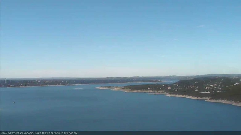 Lake Travis webcam, October 18, 2021 12:25 PM CT