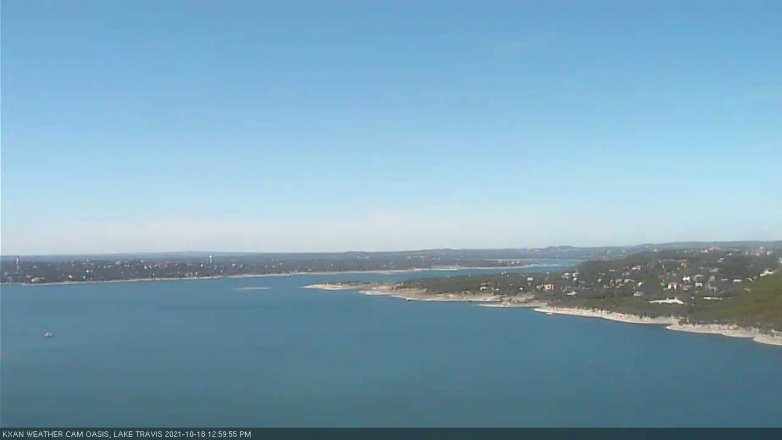 Lake Travis webcam, October 18, 2021 1:00 PM CT