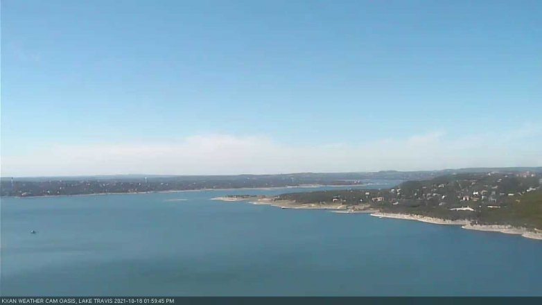 Lake Travis webcam, October 18, 2021 2:00 PM CT