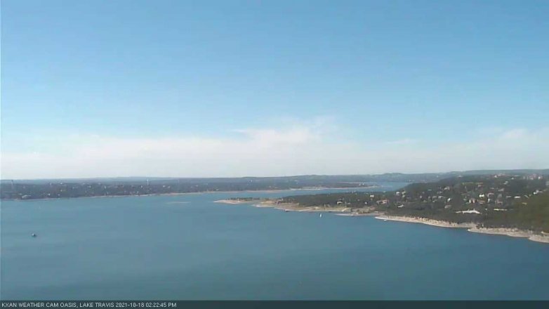 Lake Travis webcam, October 18, 2021 2:25 PM CT
