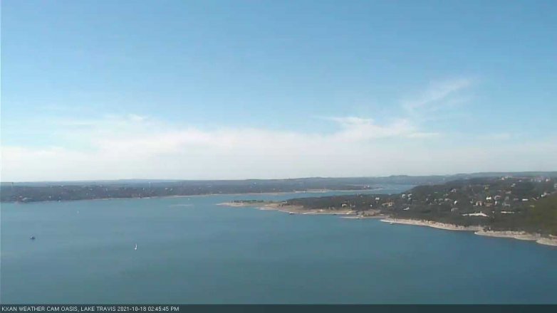 Lake Travis webcam, October 18, 2021 2:45 PM CT