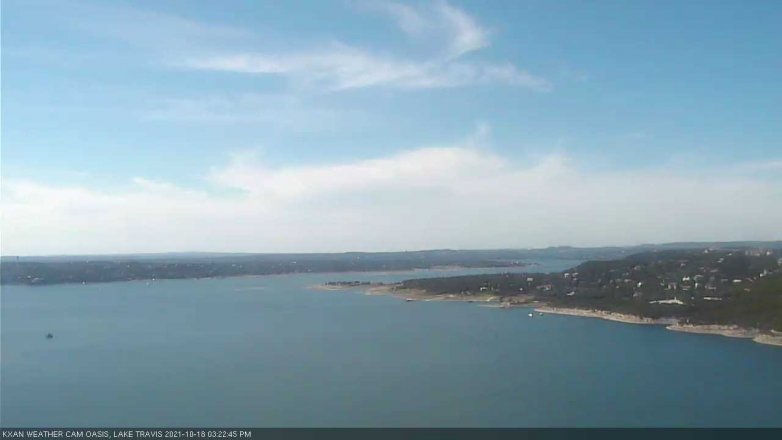 Lake Travis webcam, October 18, 2021 3:25 PM CT