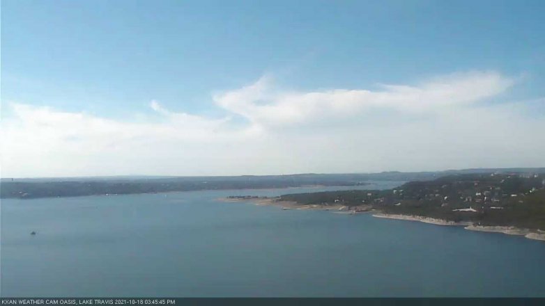 Lake Travis webcam, October 18, 2021 3:45 PM CT