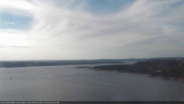 Lake Travis webcam, October 18, 2021 5:25 PM CT
