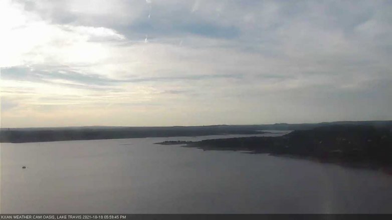 Lake Travis webcam, October 18, 2021 6:00 PM CT