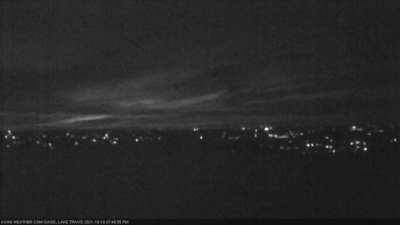 Lake Travis webcam, October 18, 2021 7:45 PM CT