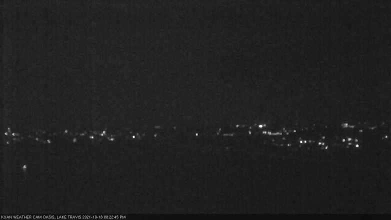 Lake Travis webcam, October 18, 2021 8:25 PM CT