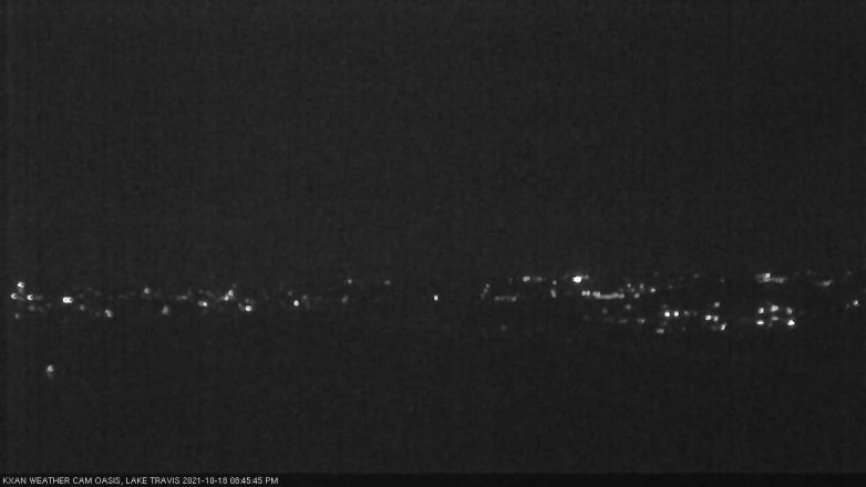 Lake Travis webcam, October 18, 2021 8:45 PM CT