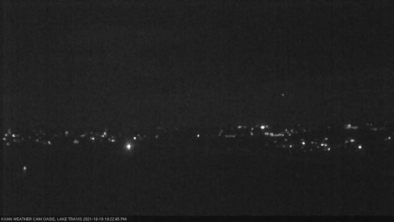 Lake Travis webcam, October 18, 2021 10:25 PM CT