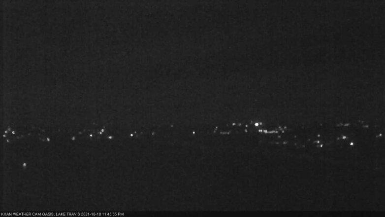 Lake Travis webcam, October 18, 2021 11:45 PM CT