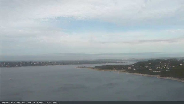 Lake Travis webcam, October 19, 2021 9:25 AM CT