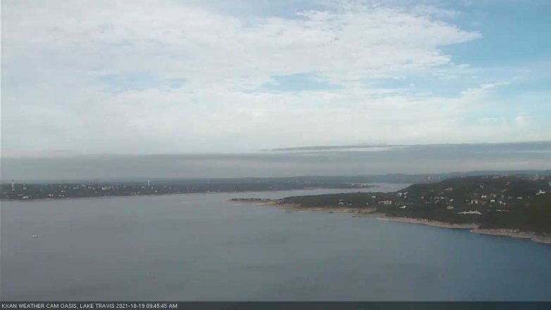 Lake Travis webcam, October 19, 2021 9:45 AM CT