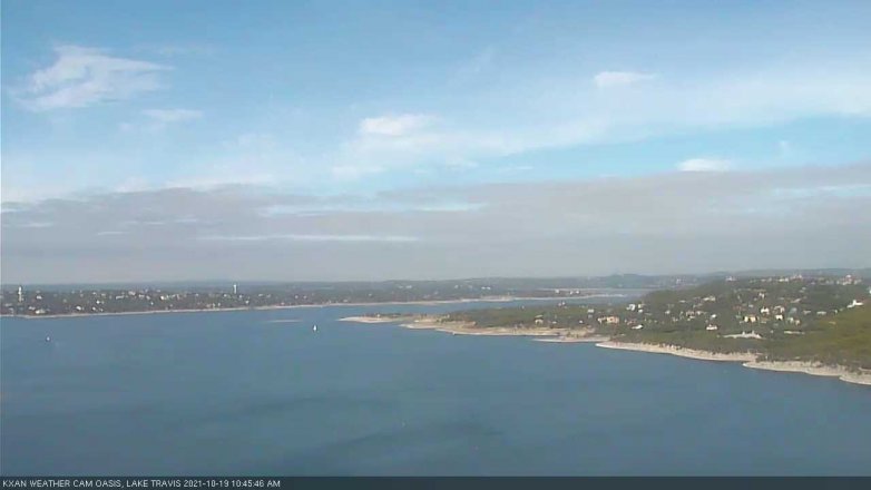 Lake Travis webcam, October 19, 2021 10:45 AM CT
