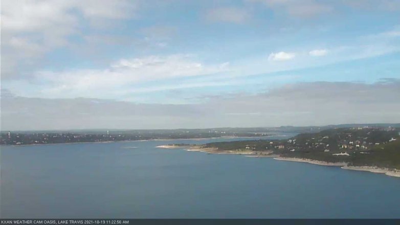 Lake Travis webcam, October 19, 2021 11:25 AM CT