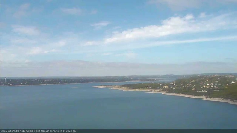 Lake Travis webcam, October 19, 2021 11:45 AM CT