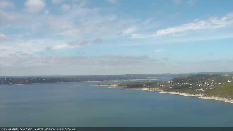 Lake Travis webcam, October 19, 2021 12:00 PM CT