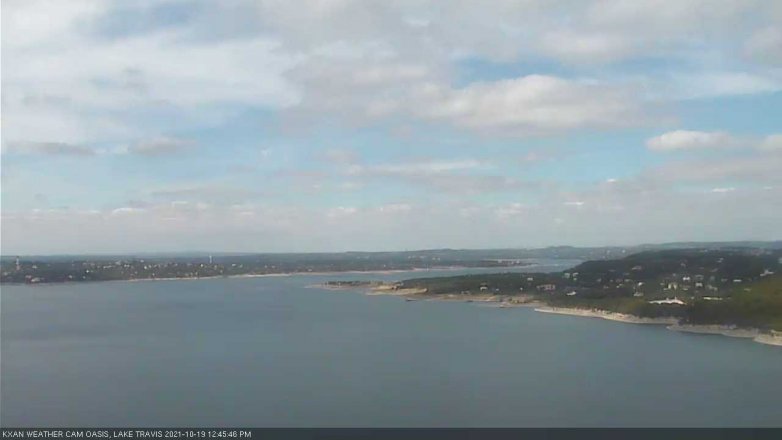Lake Travis webcam, October 19, 2021 12:45 PM CT