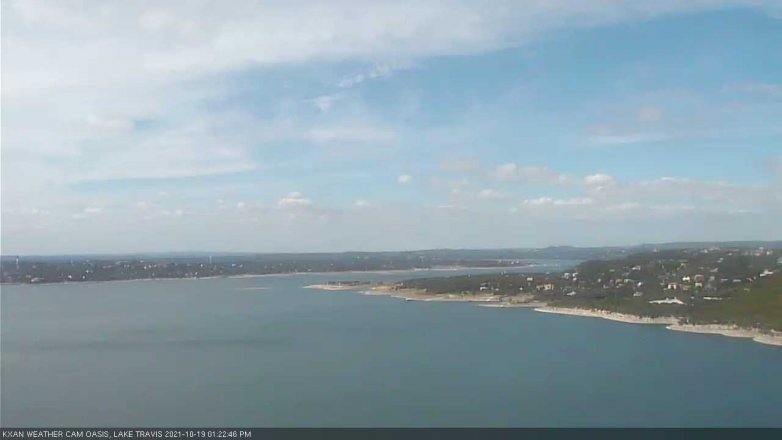 Lake Travis webcam, October 19, 2021 1:25 PM CT