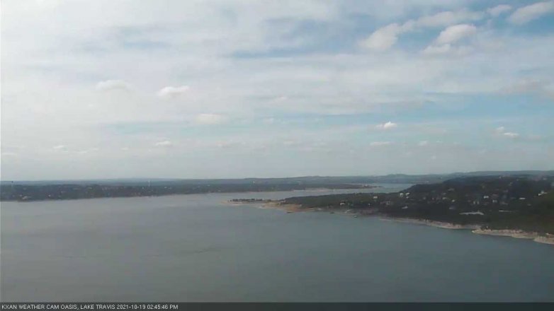 Lake Travis webcam, October 19, 2021 2:45 PM CT