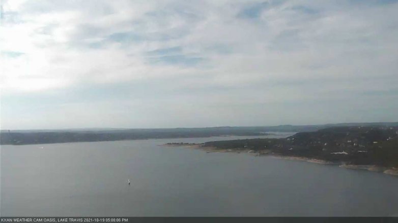 Lake Travis webcam, October 19, 2021 5:00 PM CT